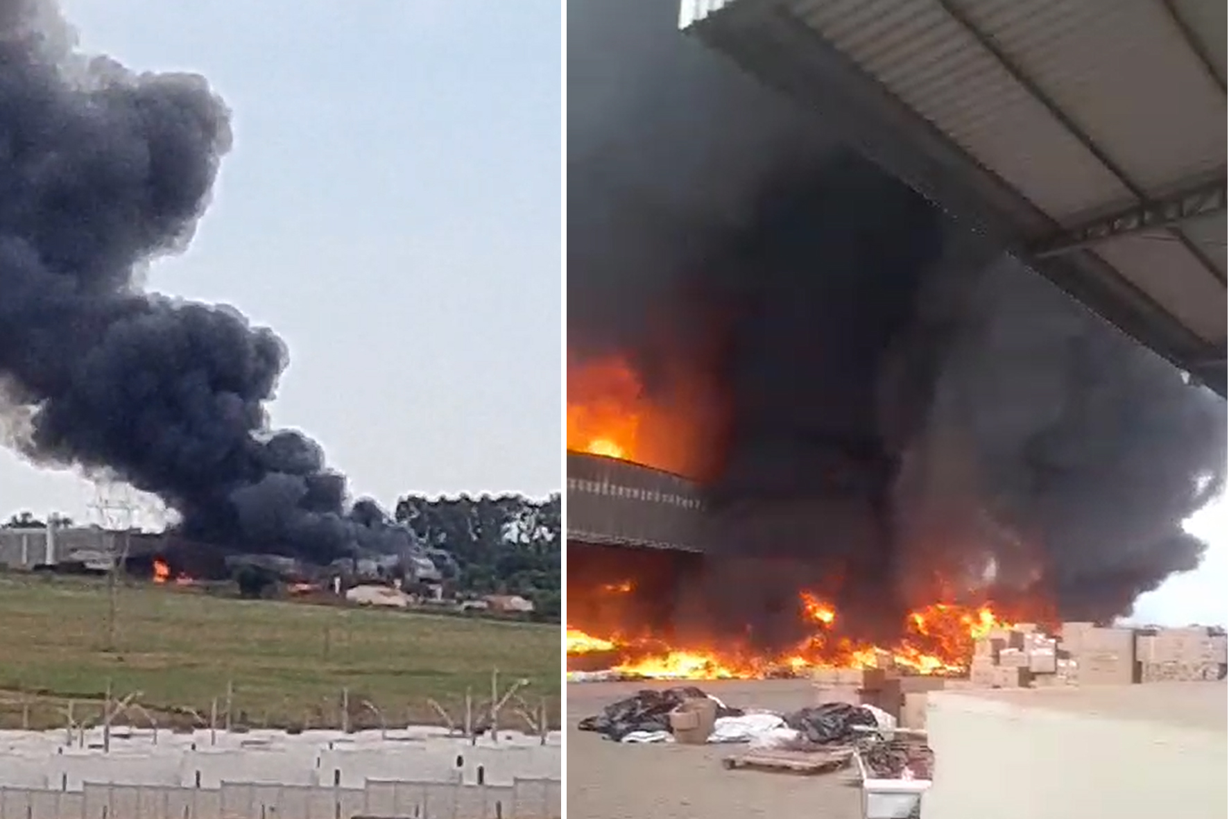 Incêndio de grandes proporções atinge importadora em S J do Rio Preto