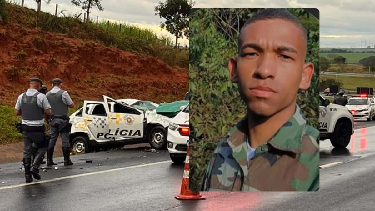 Policial Rodoviário de 25 anos morre após viatura capotar em rodovia em Matão (SP)