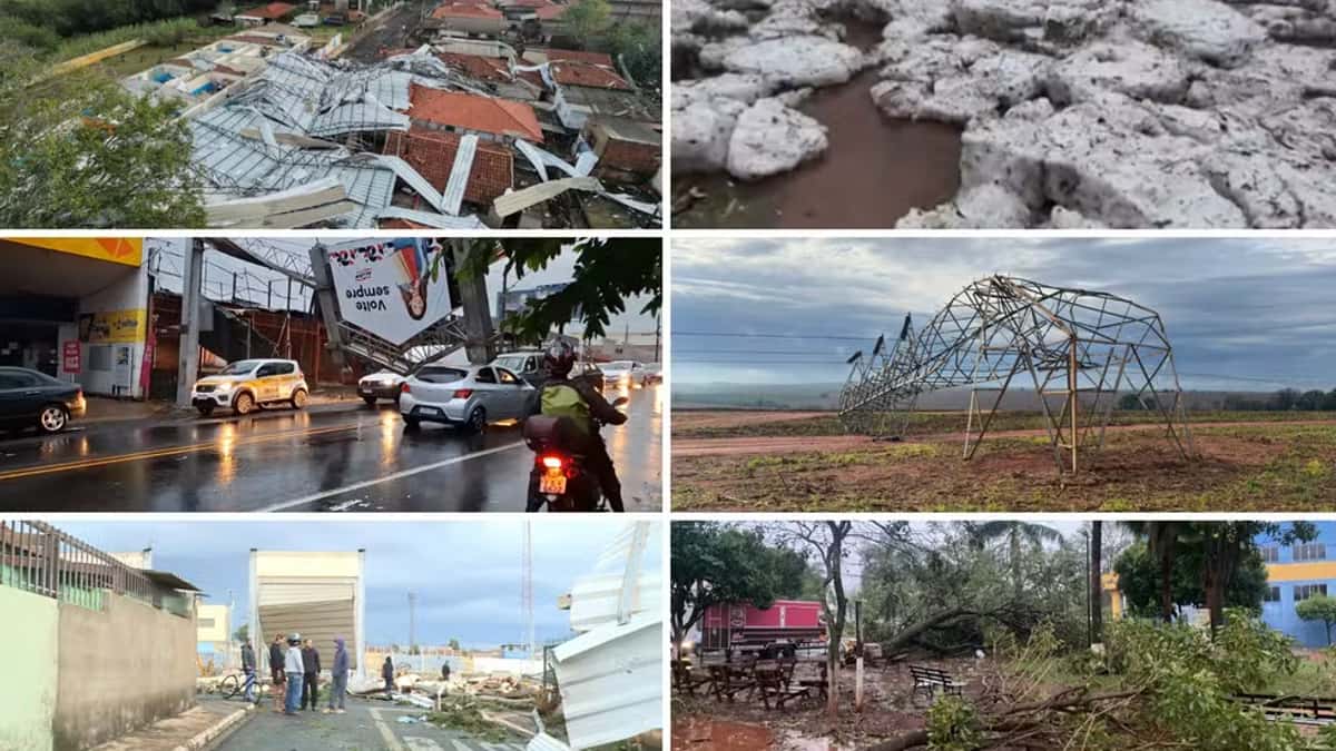 Temporal que deixou rastro de destruição no noroeste paulista devastou Ribeirão Preto